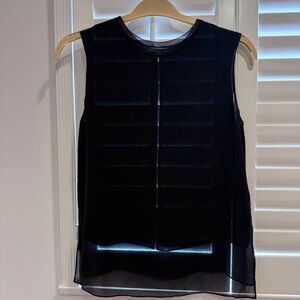 Vince Elegant Navy Sleeveless Top